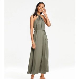 Ann Taylor KNOTTED HALTER MAXI DRESS